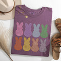 Checkered, Faux Glitter Bunnies Easter Rabbit Holiday - Adult & Kids T-Shirts, Sweatshirts & Hoodies apparel design preview 1