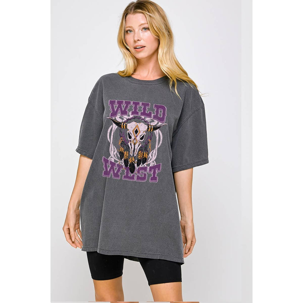 Wild West Vintage Graphic Oversized - Adult & Kids T-Shirts, Sweatshirts & Hoodies apparel design preview 1