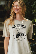 America Land of the Free Oversized Graphic Top - Adult & Kids T-Shirts, Sweatshirts & Hoodies apparel design preview 1