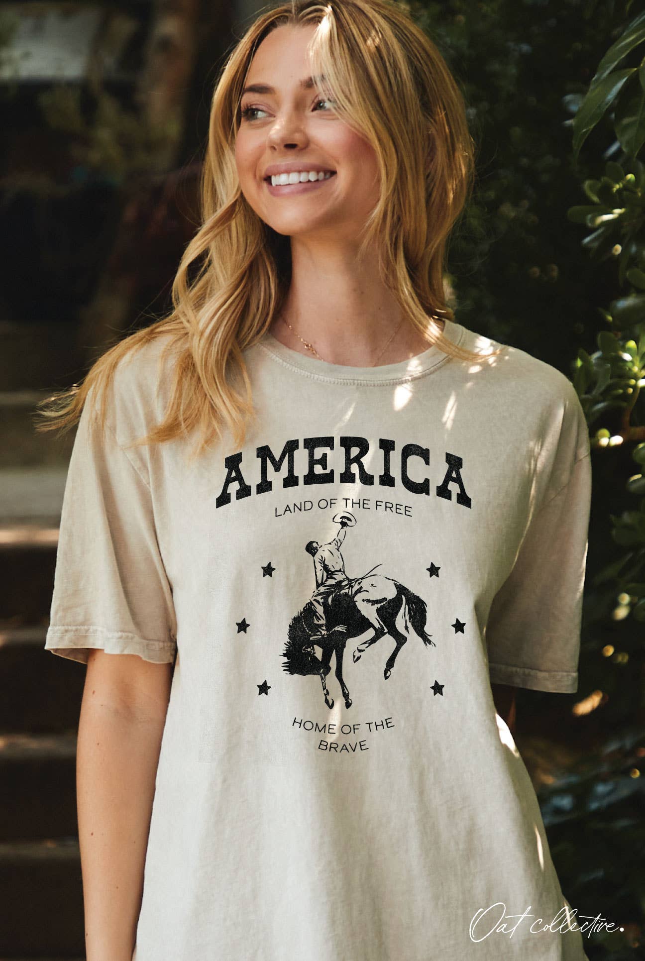 America Land of the Free Oversized Graphic Top - Adult & Kids T-Shirts, Sweatshirts & Hoodies apparel design preview 1