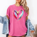 Glittery Heart, Valentine's Day, Comfort Colors - Adult & Kids T-Shirts, Sweatshirts & Hoodies apparel design preview 1
