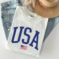 USA Flag, America, Patriotic, Blue, 4th of July - Adult & Kids T-Shirts, Sweatshirts & Hoodies apparel design preview 1