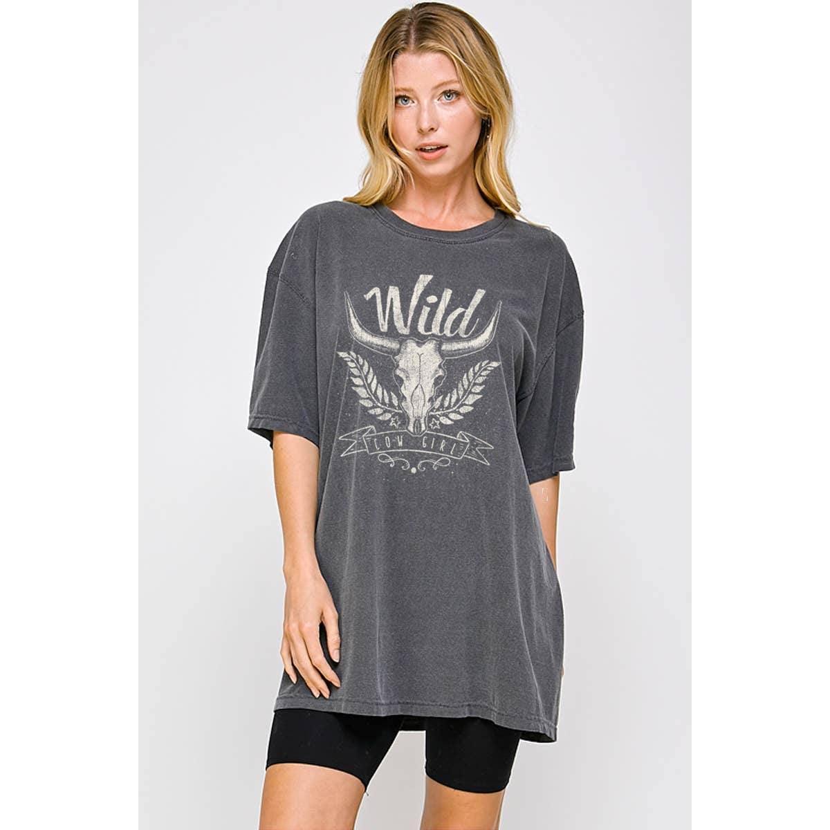 Wild Cow Girl Graphic Oversized - Adult & Kids T-Shirts, Sweatshirts & Hoodies apparel design preview 1