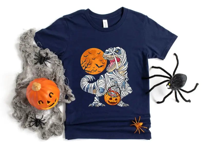 Halloween Dinosaurs - Adult & Kids T-Shirts, Sweatshirts & Hoodies apparel design preview 1