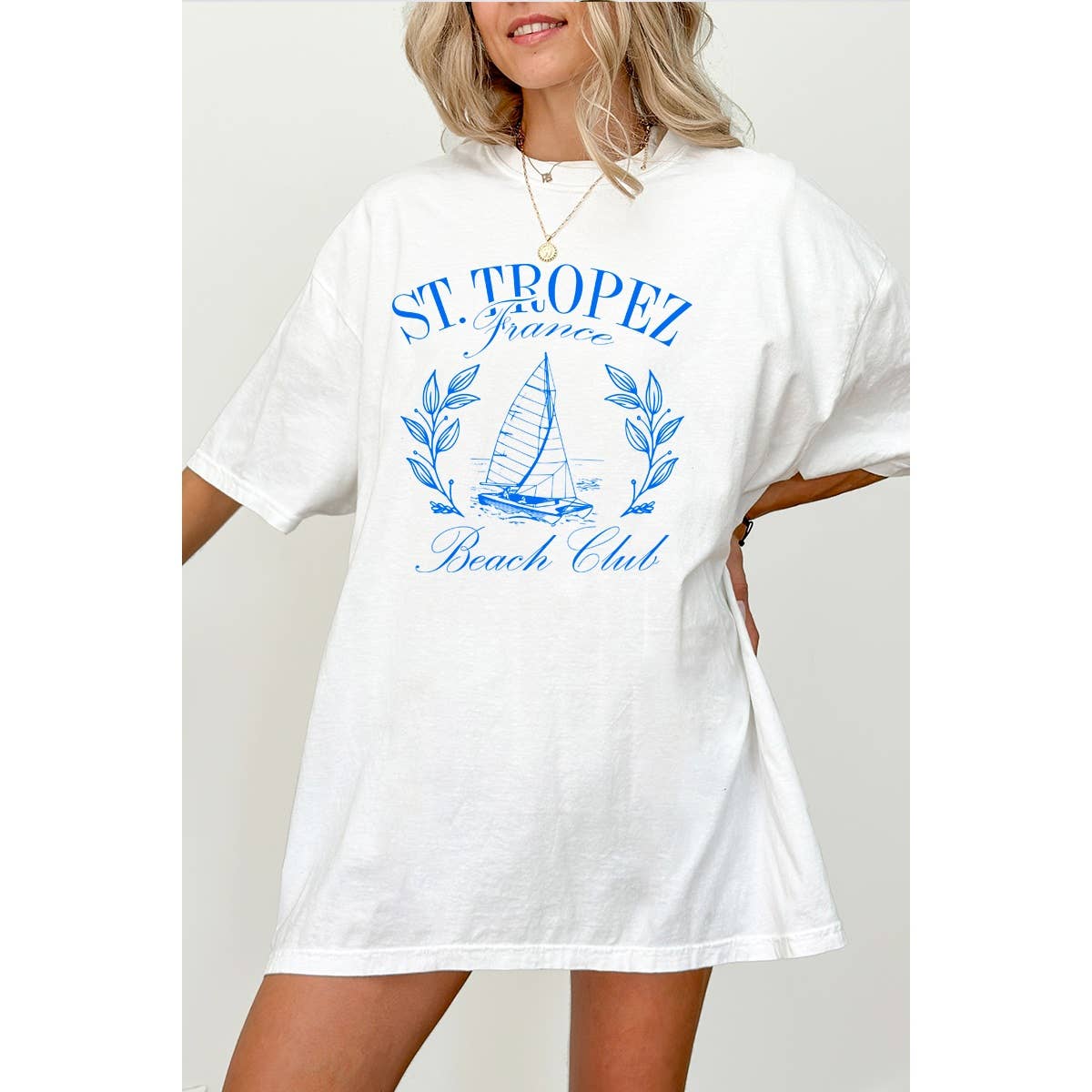 St Tropez Vintage Graphic Oversized - Adult & Kids T-Shirts, Sweatshirts & Hoodies apparel design preview 1
