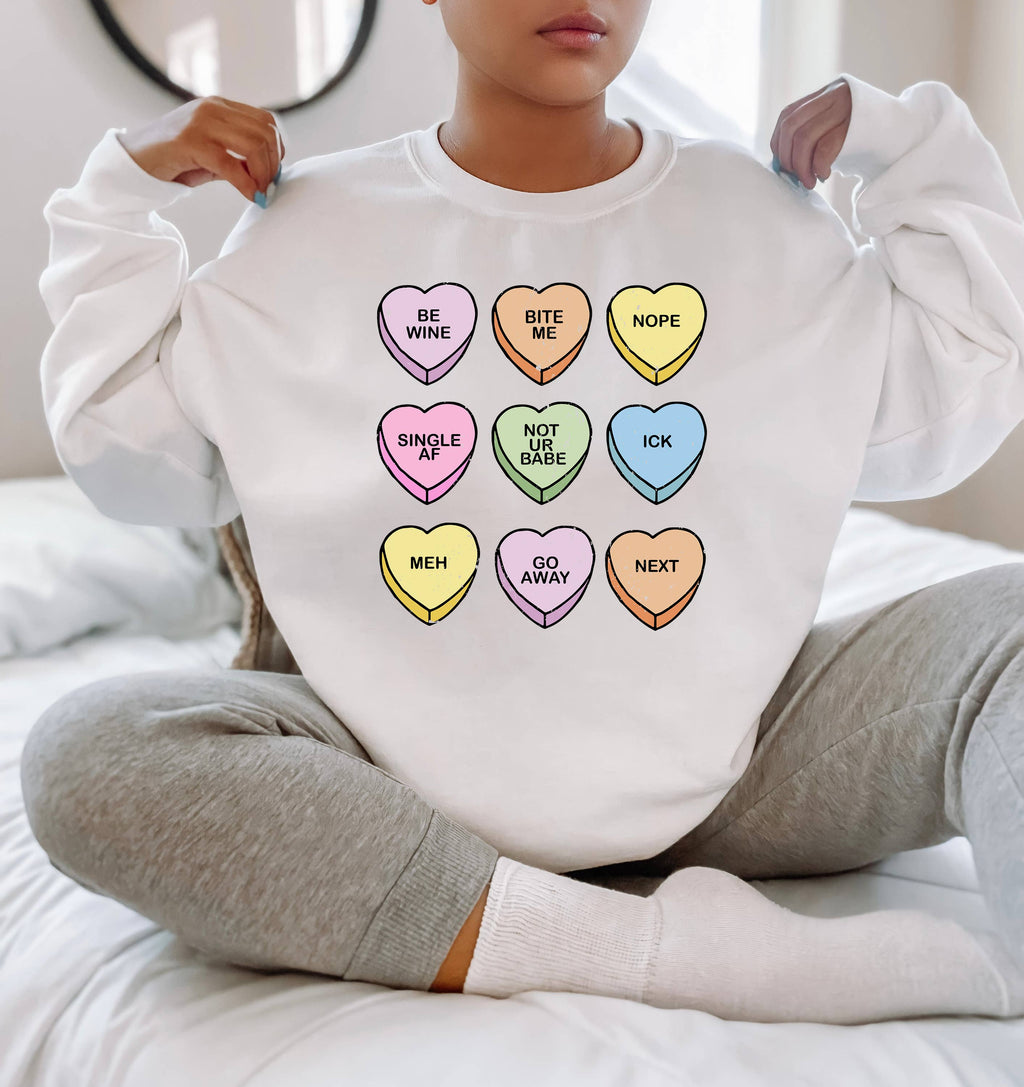 Xoxo, Valentine's Day Conversation Hearts, Love - Adult & Kids T-Shirts, Sweatshirts & Hoodies apparel design preview 1