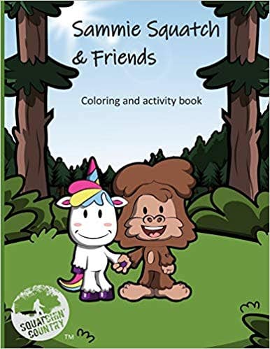 Sammie Squatch Friends (Coloring Book) - Adult & Kids T-Shirts, Sweatshirts & Hoodies apparel design preview 1