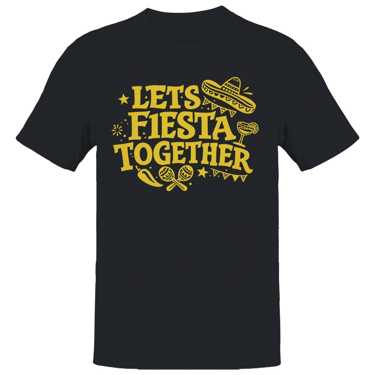 Let's Fiesta Together Men's - Adult & Kids T-Shirts, Sweatshirts & Hoodies apparel design preview 1