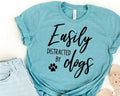 Easily Distracted By Dogs - Adult & Kids T-Shirts, Sweatshirts & Hoodies apparel design preview 1