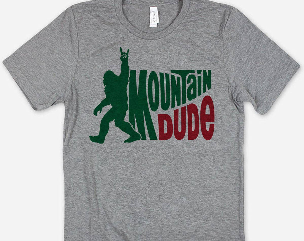 Mountain Dude Funny Bigfoot Camping Hiking - Adult & Kids T-Shirts, Sweatshirts & Hoodies apparel design preview 1