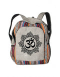 Om Print Cotton Backpack (Code-387) - Adult & Kids T-Shirts, Sweatshirts & Hoodies apparel design preview 1