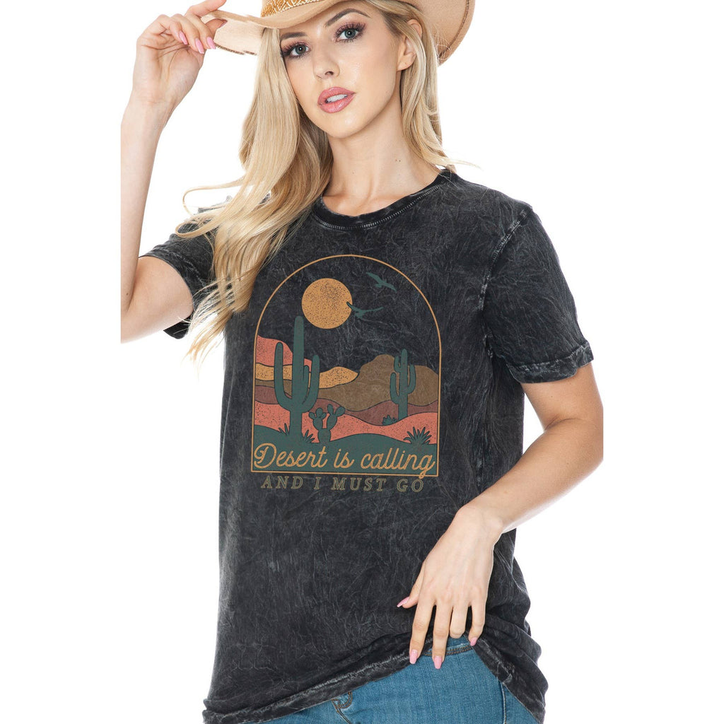 Desart Is Calling Vintage Mineral Wash - Adult & Kids T-Shirts, Sweatshirts & Hoodies apparel design preview 1