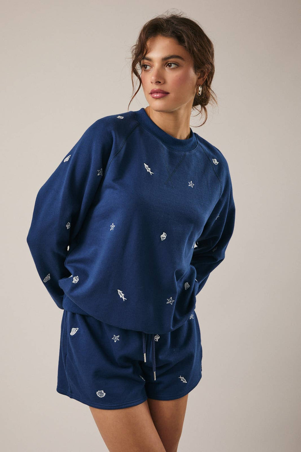 Crew Neck Marine Embo - Adult & Kids T-Shirts, Sweatshirts & Hoodies apparel design preview 1