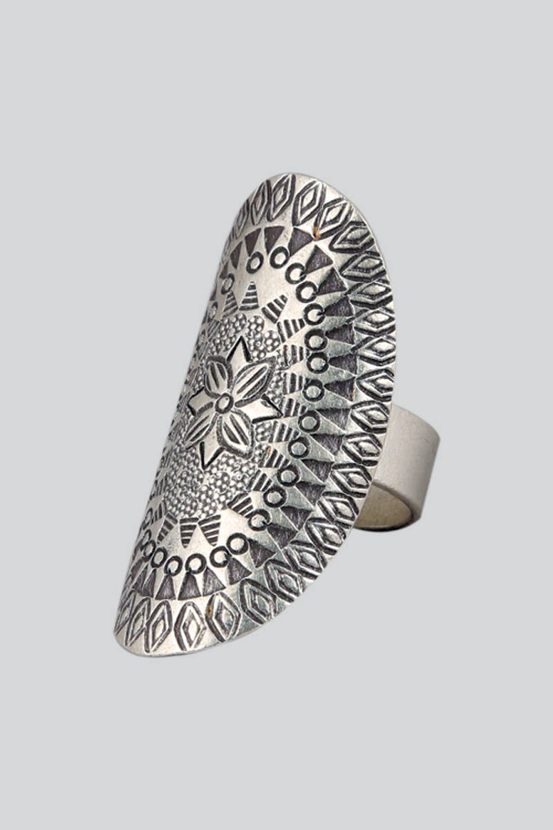 Hill Tribe Silver Adjustable Ring (SR-102) - Adult & Kids T-Shirts, Sweatshirts & Hoodies apparel design preview 1