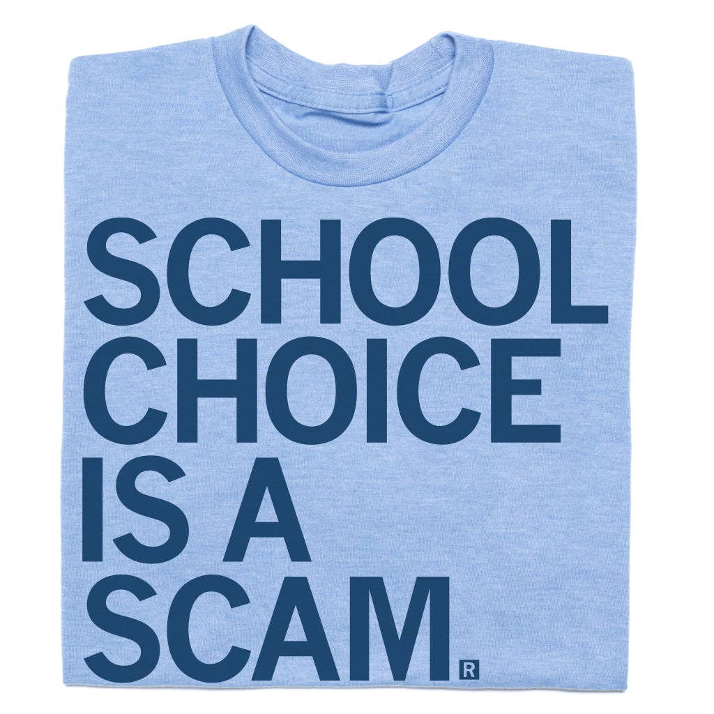 School Choice Is A Scam - Adult & Kids T-Shirts, Sweatshirts & Hoodies apparel design preview 1