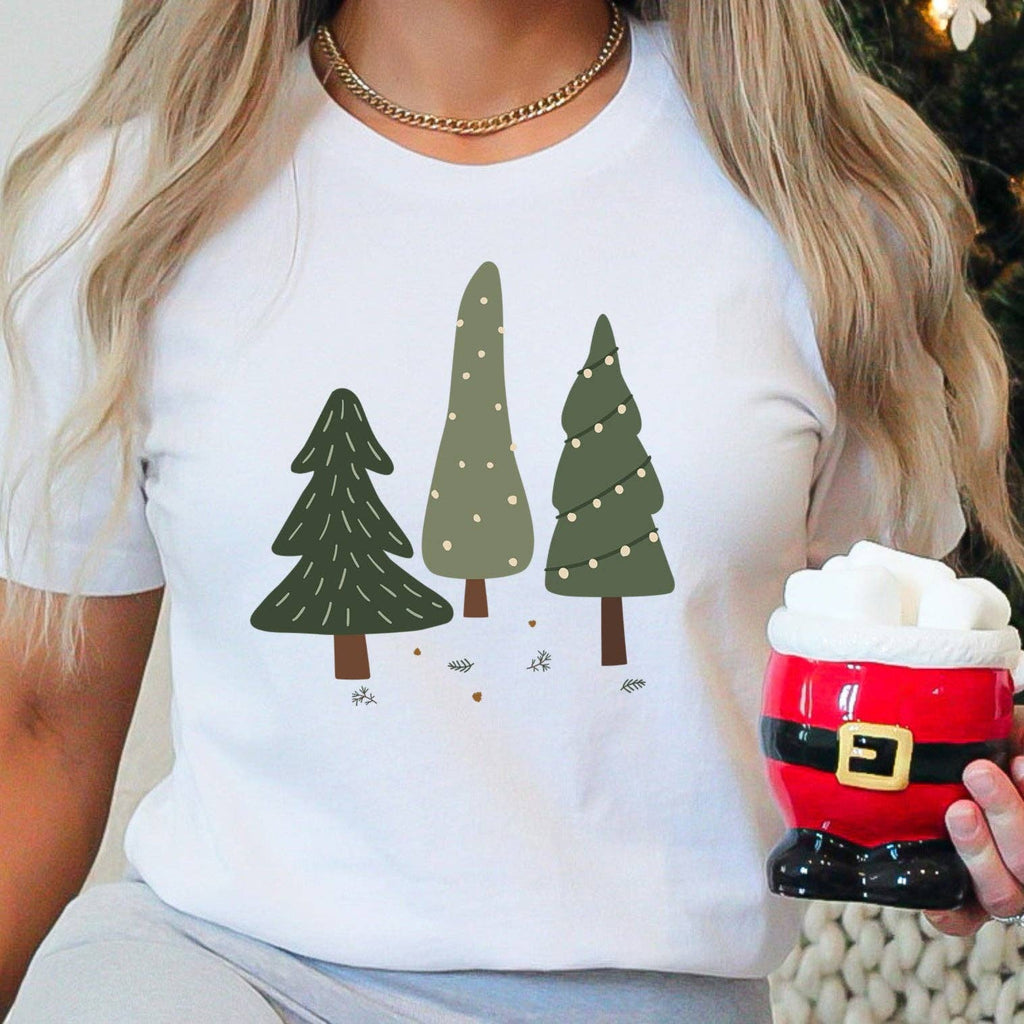Holiday Trees Christmas Sizes XS-2XL - Adult & Kids T-Shirts, Sweatshirts & Hoodies apparel design preview 1