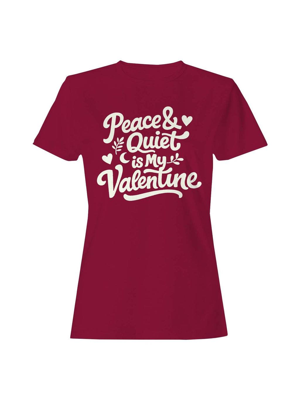 Peace Quiet Valentine Art Women's - Adult & Kids T-Shirts, Sweatshirts & Hoodies apparel design preview 1