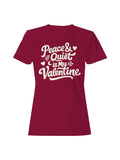 Peace Quiet Valentine Art Women's - Adult & Kids T-Shirts, Sweatshirts & Hoodies apparel design preview 1