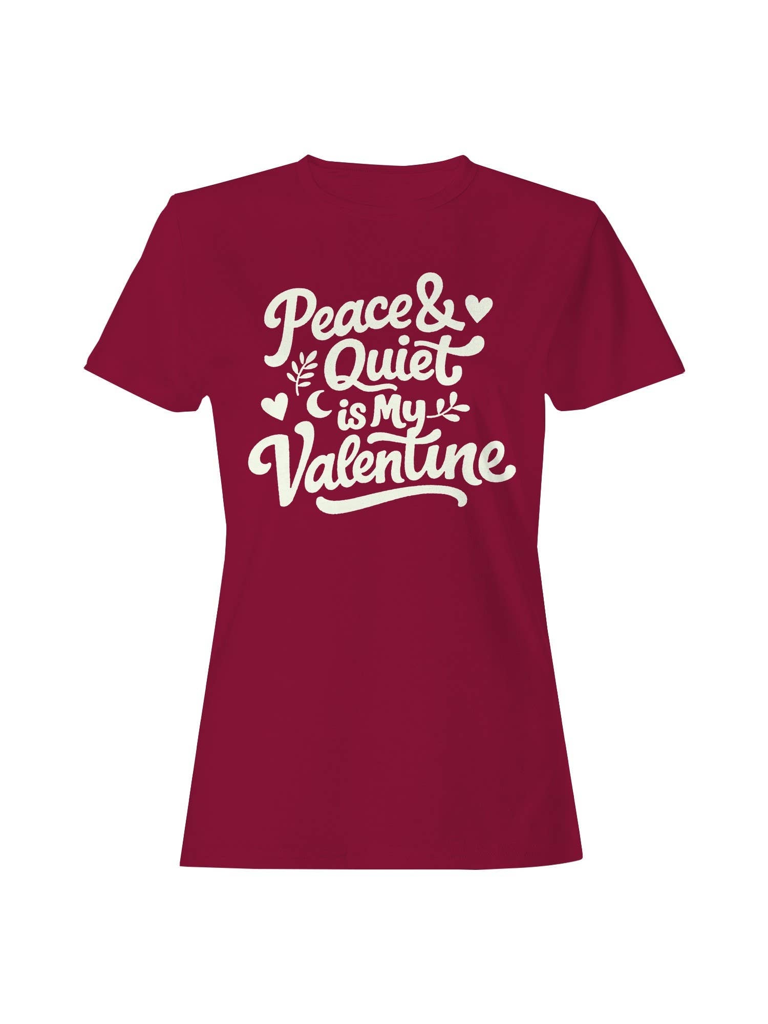Peace Quiet Valentine Art Women's - Adult & Kids T-Shirts, Sweatshirts & Hoodies apparel design preview 1