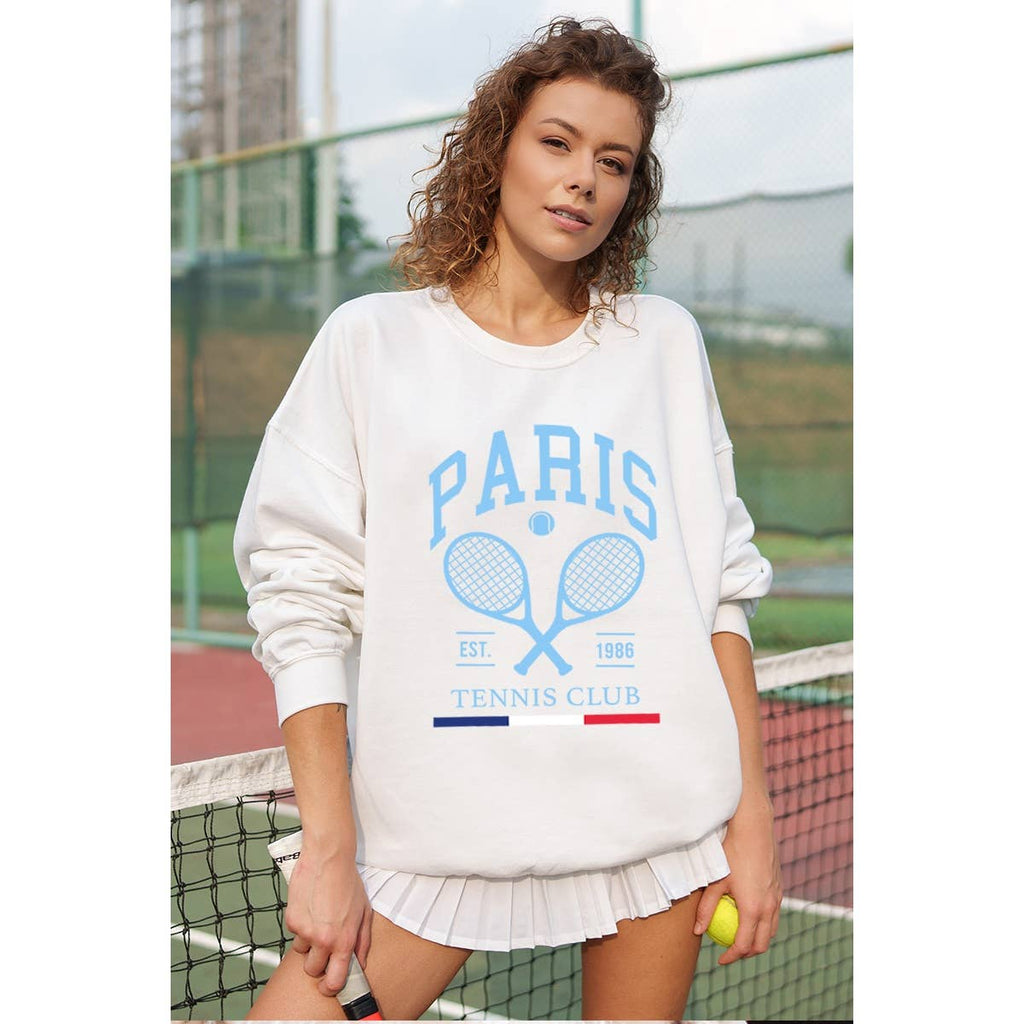 Paris Tennis Club Graphic - Adult & Kids T-Shirts, Sweatshirts & Hoodies apparel design preview 1