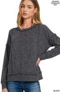 1014 Brushed Hacci Drop Shoulder Sweater SI-27167 - Adult & Kids T-Shirts, Sweatshirts & Hoodies apparel design preview 1