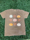 Flowers and Pumpkins Coquette On Comfort Colors - Adult & Kids T-Shirts, Sweatshirts & Hoodies apparel design preview 1