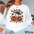 Halloween 2025 Pumpkins Bow Gildan - Adult & Kids T-Shirts, Sweatshirts & Hoodies apparel design preview 1