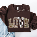 Love, Checkered, Camo, Leopard Valentine's Day - Adult & Kids T-Shirts, Sweatshirts & Hoodies apparel design preview 1