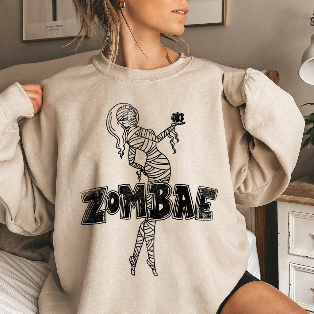 Zombae Vintage Halloween - Adult & Kids T-Shirts, Sweatshirts & Hoodies apparel design preview 1
