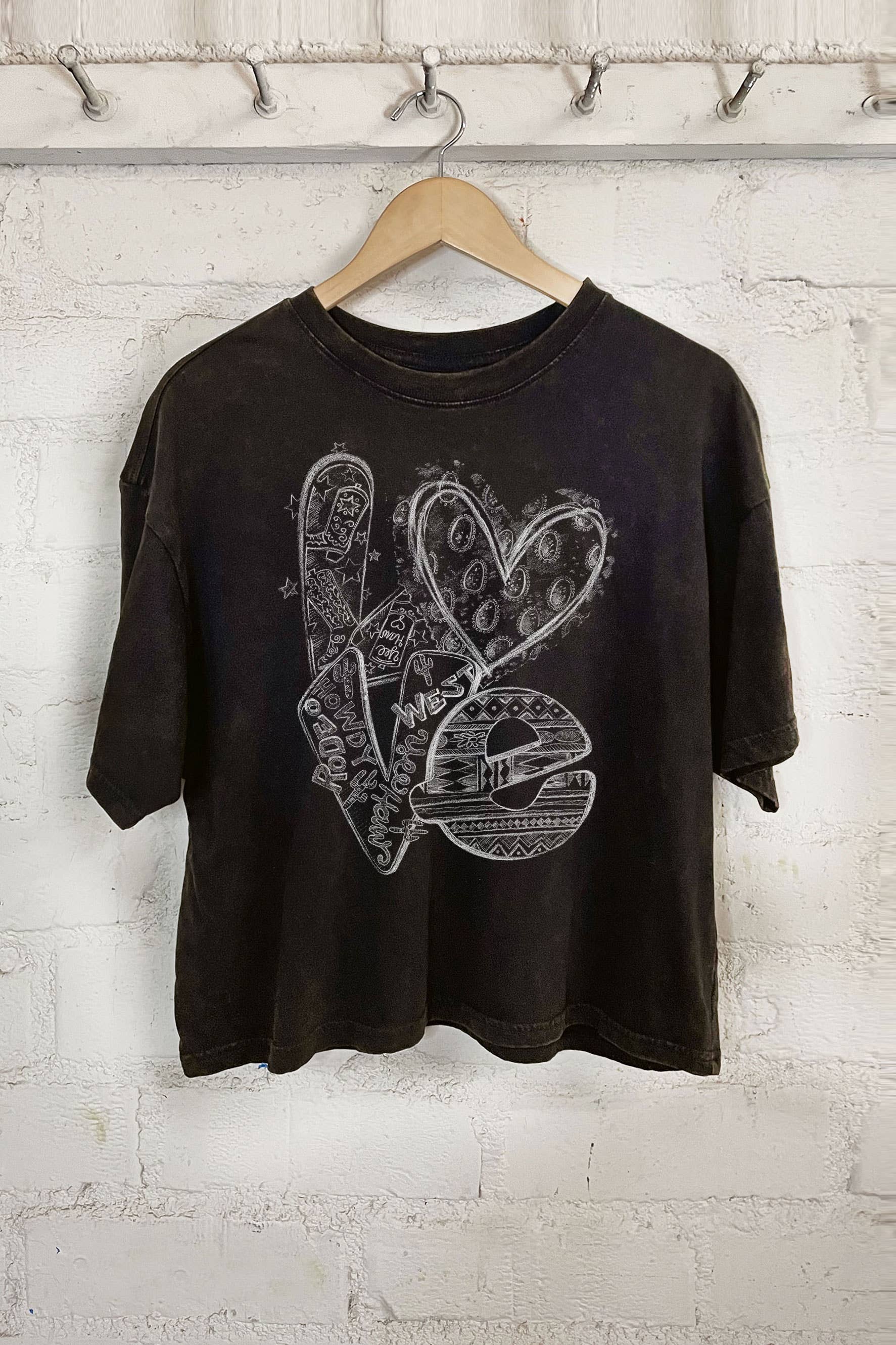 Western Love Hand Drawing - Adult & Kids T-Shirts, Sweatshirts & Hoodies apparel design preview 1