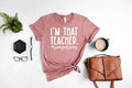 I'M That Teacher Sorry Not - Adult & Kids T-Shirts, Sweatshirts & Hoodies apparel design preview 1