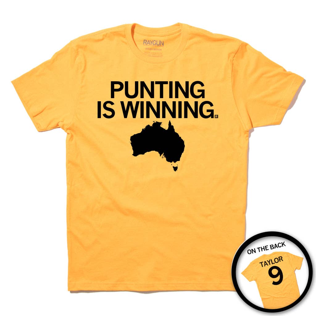 Punting Is Winning Gold - Adult & Kids T-Shirts, Sweatshirts & Hoodies apparel design preview 1