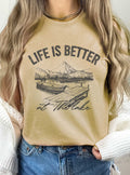 Life Is Better At the Lake Graphic - Adult & Kids T-Shirts, Sweatshirts & Hoodies apparel design preview 1