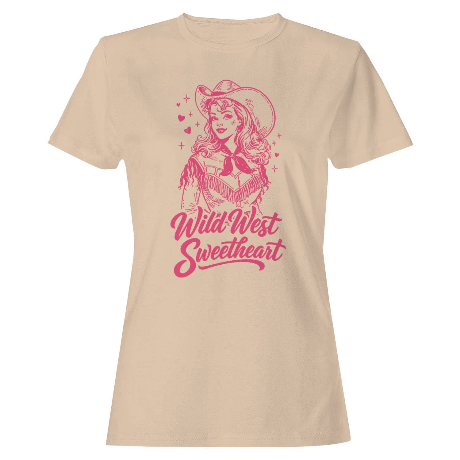 Wild West Sweetheart Women's Natural - Adult & Kids T-Shirts, Sweatshirts & Hoodies apparel design preview 1