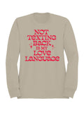 My Love Language: Not Texting Back Women's - Adult & Kids T-Shirts, Sweatshirts & Hoodies apparel design preview 1