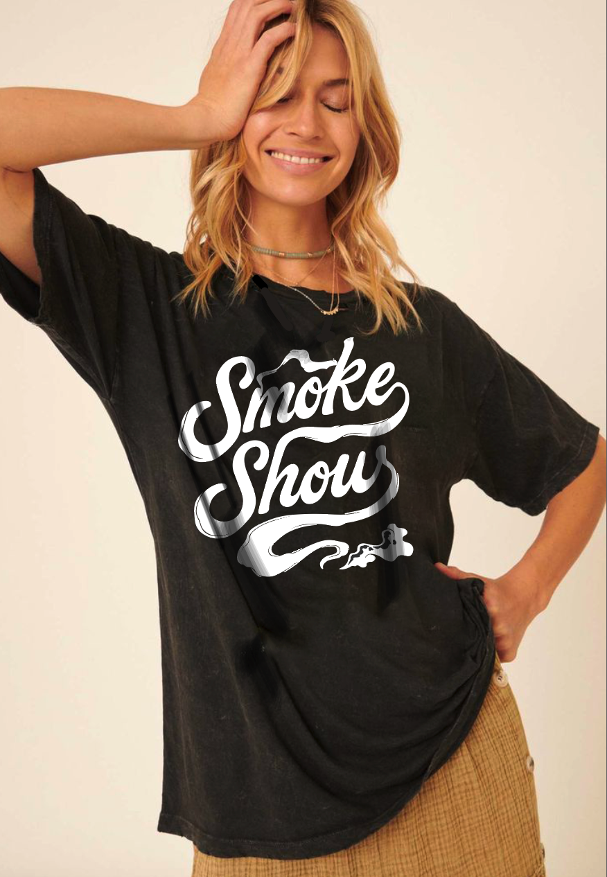 Smoke Show Vintage 90's Acid Wash - Adult & Kids T-Shirts, Sweatshirts & Hoodies apparel design preview 1
