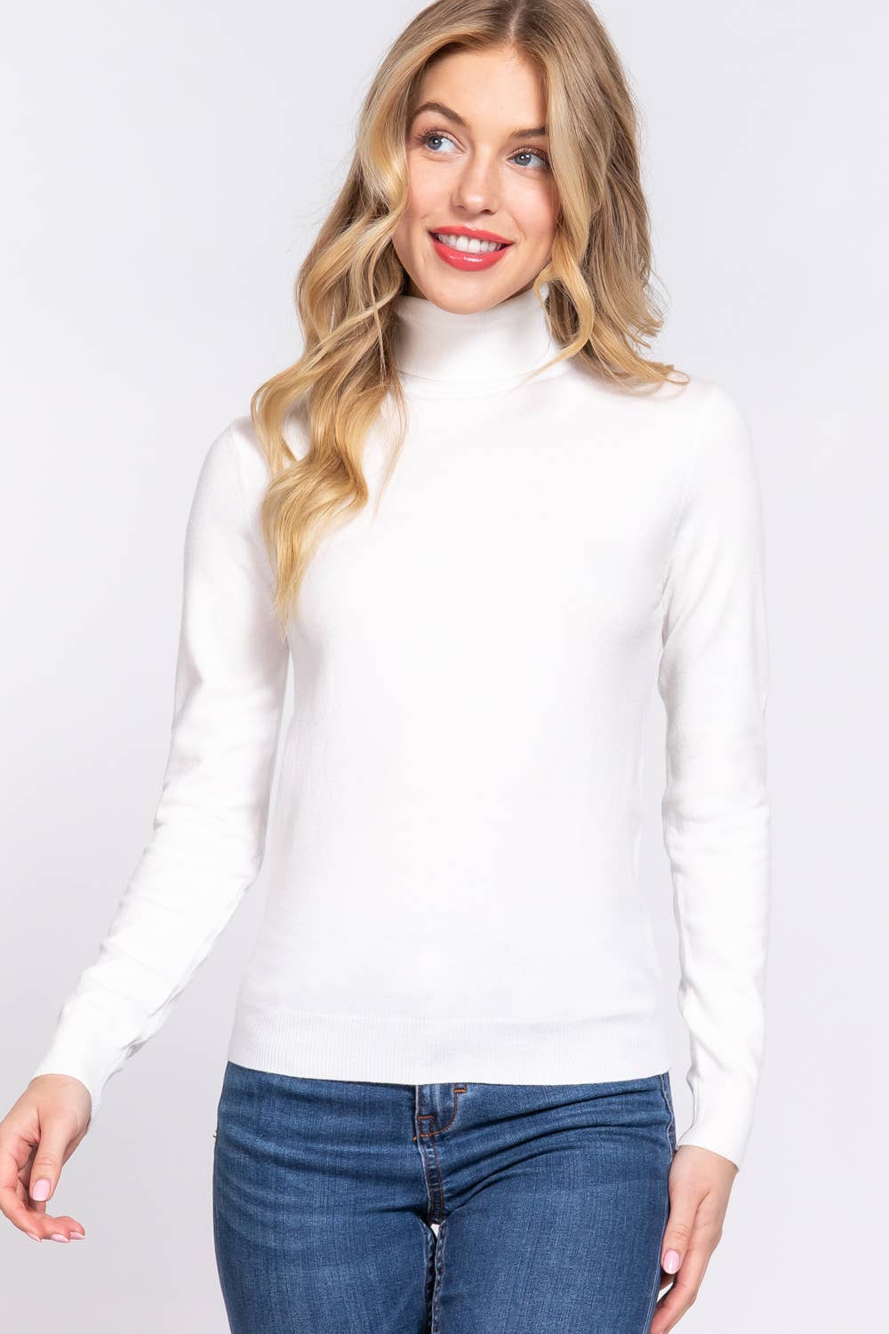 ..SI-24896 Fitted Long Slv Turtle Neck Basic Viscose - Adult & Kids T-Shirts, Sweatshirts & Hoodies apparel design preview 1