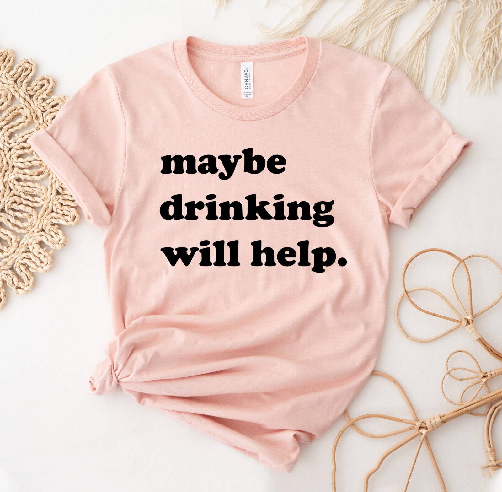 Maybe Drinking Will Help - Adult & Kids T-Shirts, Sweatshirts & Hoodies apparel design preview 1