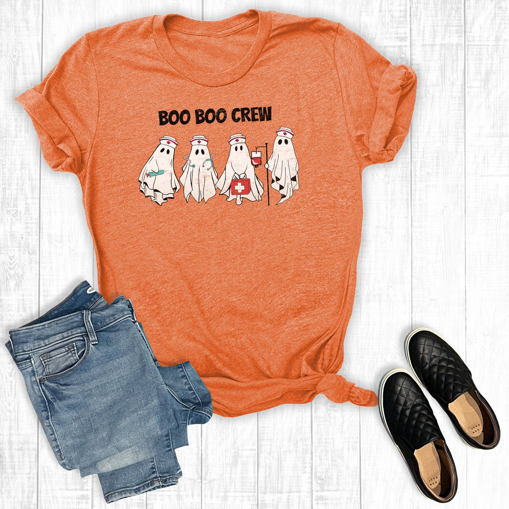 Halloween Nurse Boo Crew Graphic - Adult & Kids T-Shirts, Sweatshirts & Hoodies apparel design preview 1