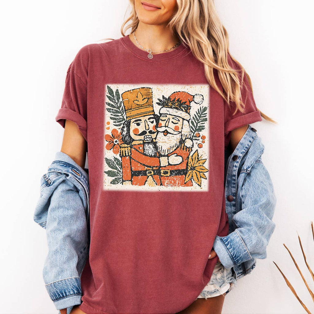 Vintage Nutcracker Santa - Adult & Kids T-Shirts, Sweatshirts & Hoodies apparel design preview 1