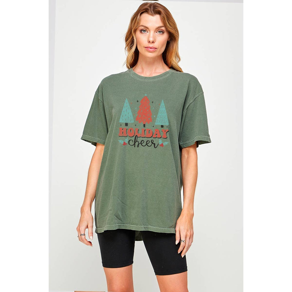 Holiday Cheer Vintage Graphic - Adult & Kids T-Shirts, Sweatshirts & Hoodies apparel design preview 1
