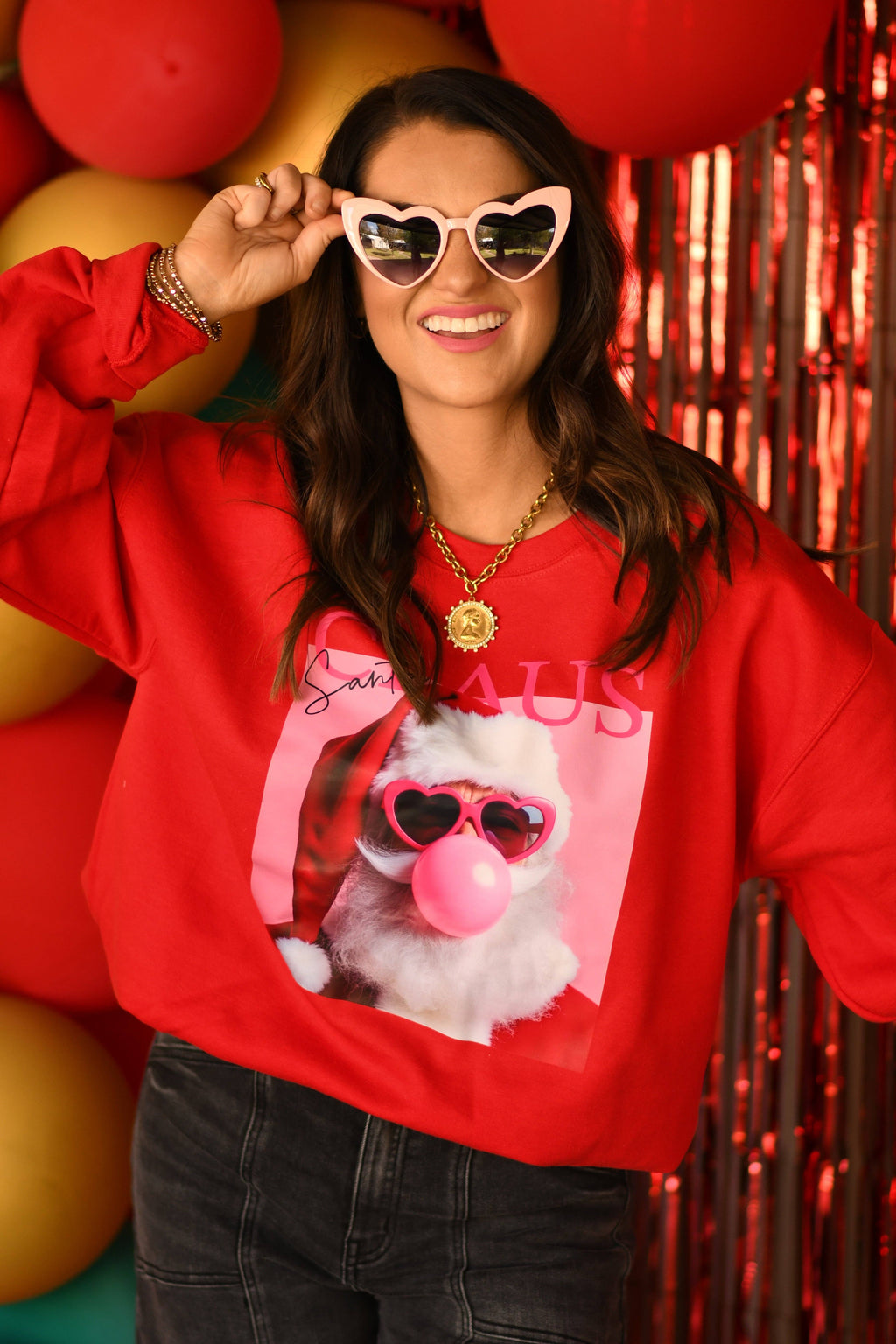 Santa Claus Bubblegum Poster - Adult & Kids T-Shirts, Sweatshirts & Hoodies apparel design preview 1