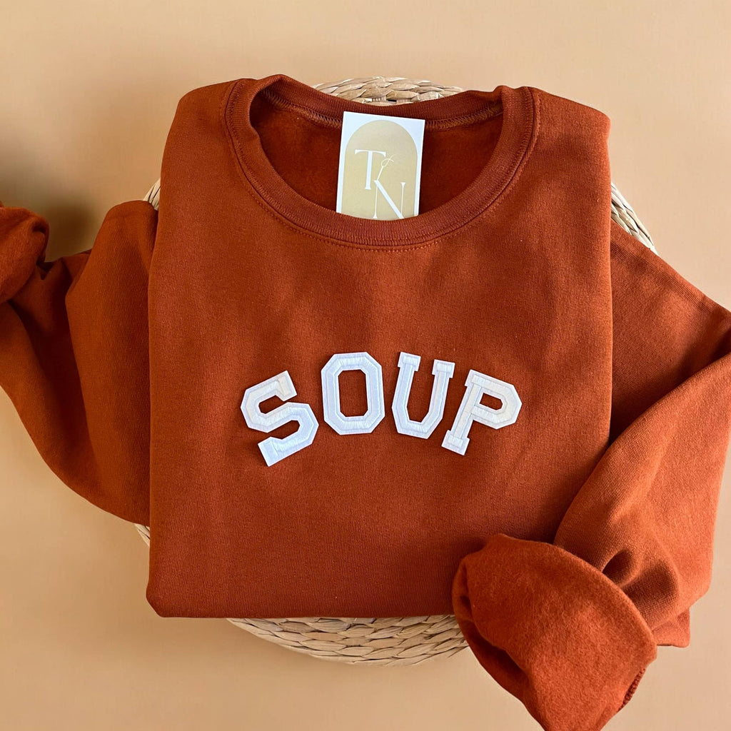 Soup Crewneck Cozy Fall Sweaters - Adult & Kids T-Shirts, Sweatshirts & Hoodies apparel design preview 1