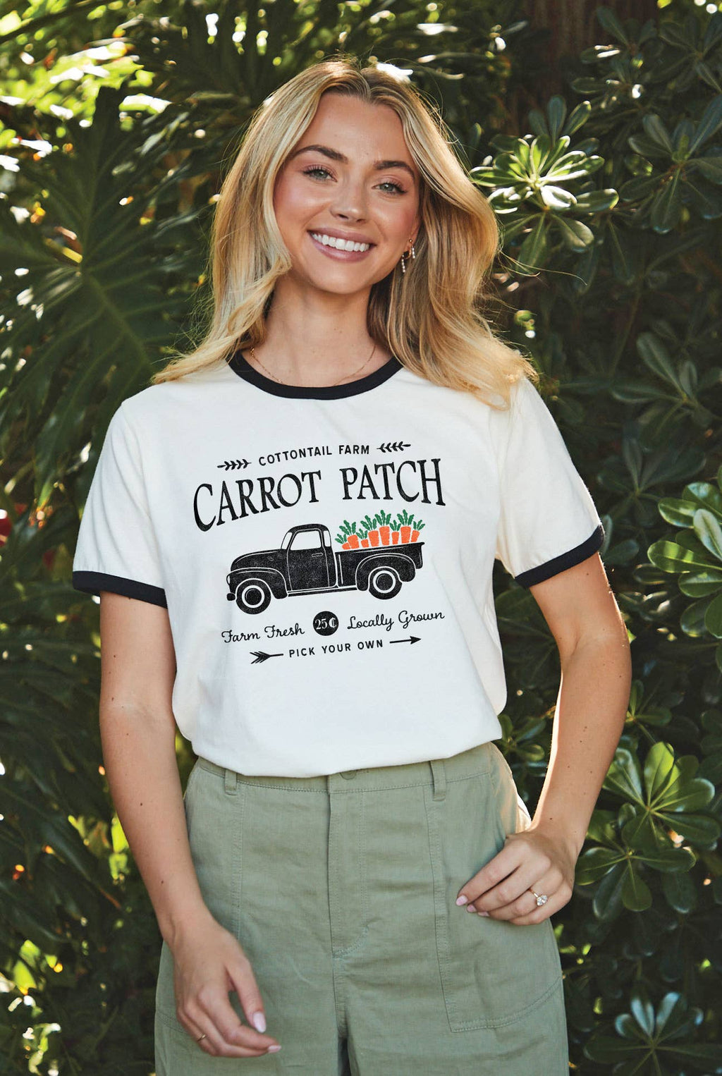 Cottontail Farm Carrot Ringer Graphic Top - Adult & Kids T-Shirts, Sweatshirts & Hoodies apparel design preview 1