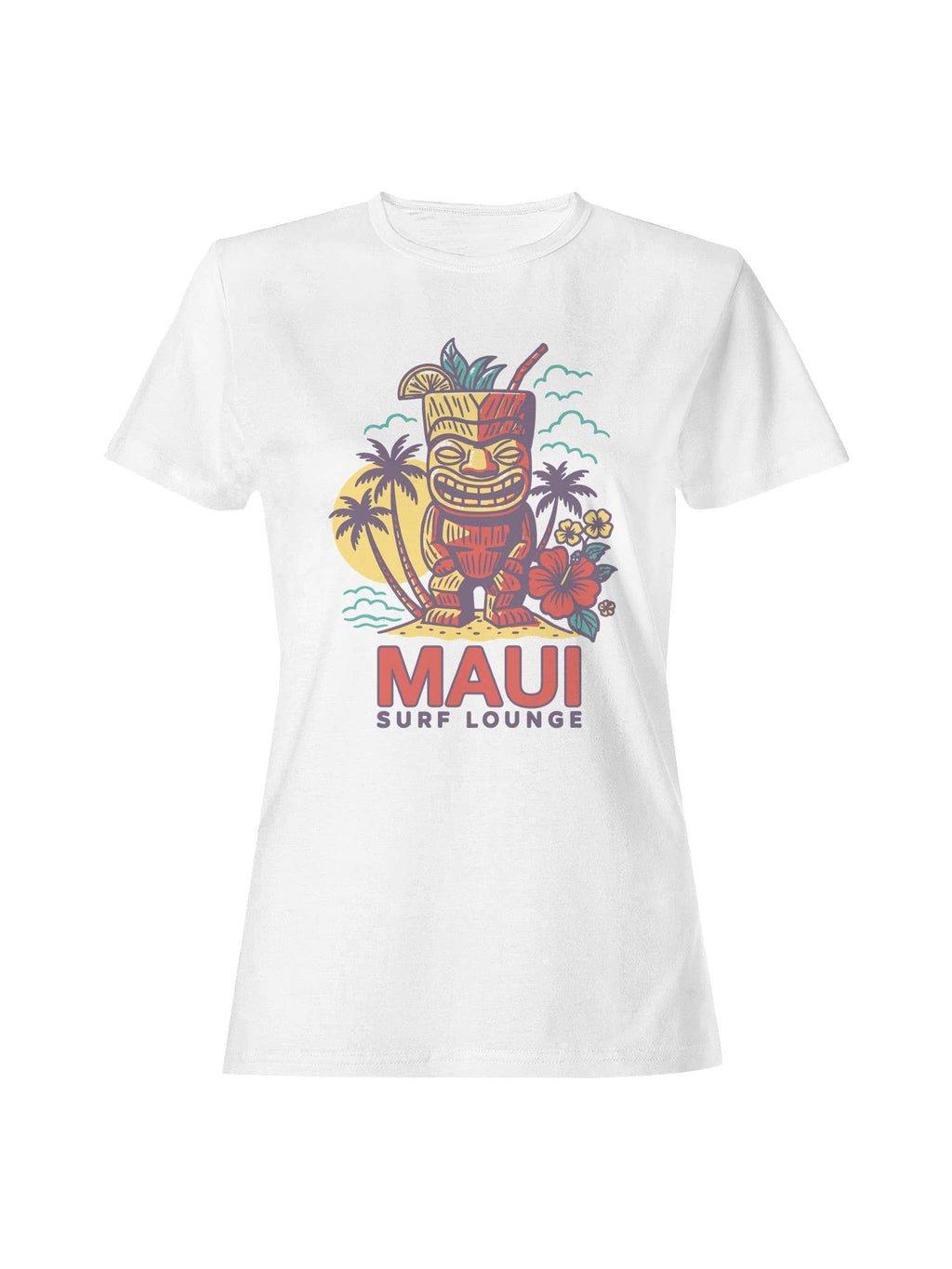 Maui Surf Lounge Tiki Paradise Women's - Adult & Kids T-Shirts, Sweatshirts & Hoodies apparel design preview 1