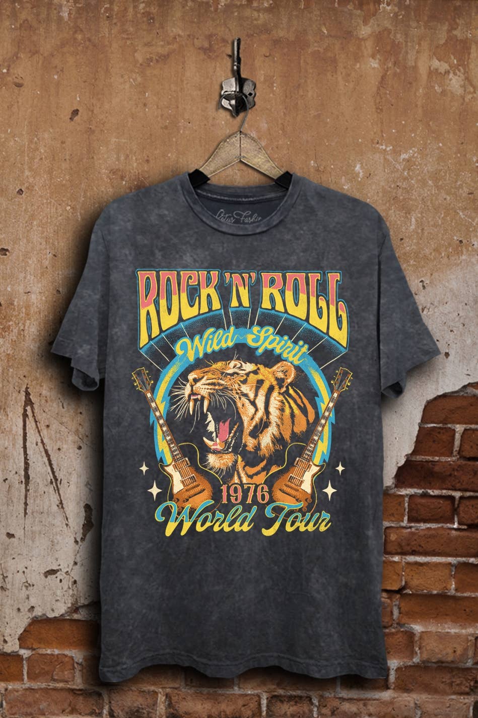 Rock and Roll Tiger Graphic Top - Adult & Kids T-Shirts, Sweatshirts & Hoodies apparel design preview 1