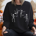 Jumping Skeletons Vintage Halloween - Adult & Kids T-Shirts, Sweatshirts & Hoodies apparel design preview 1