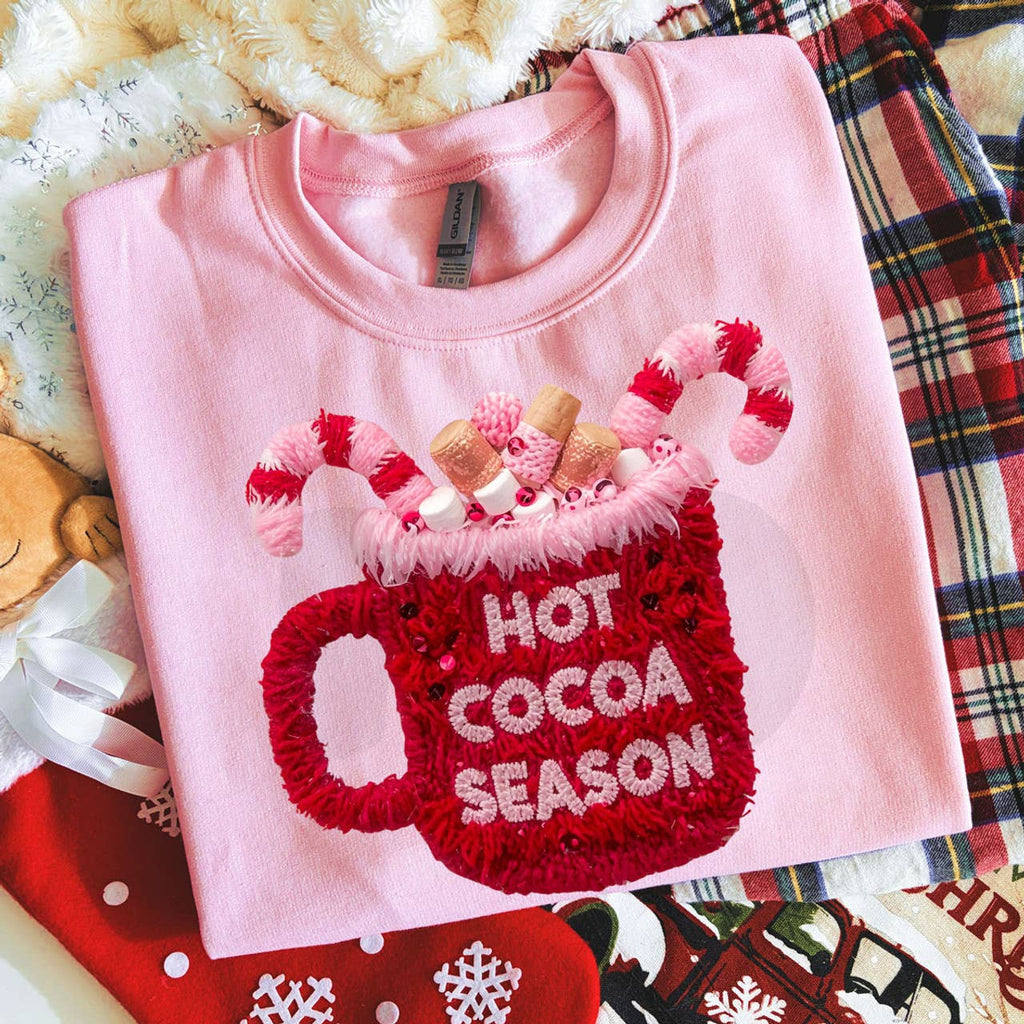 Faux Yarn Hot Cocoa Season - Adult & Kids T-Shirts, Sweatshirts & Hoodies apparel design preview 1