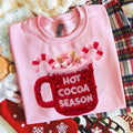 Faux Yarn Hot Cocoa Season - Adult & Kids T-Shirts, Sweatshirts & Hoodies apparel design preview 1