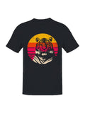 Retro Sunset Tiger Print Art Men's - Adult & Kids T-Shirts, Sweatshirts & Hoodies apparel design preview 1